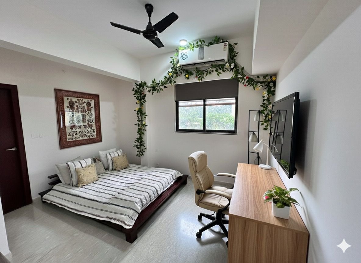 4 BHK Courtyard Home for sale in New town Rajarhat Kolkata Tata Avenida bedroom