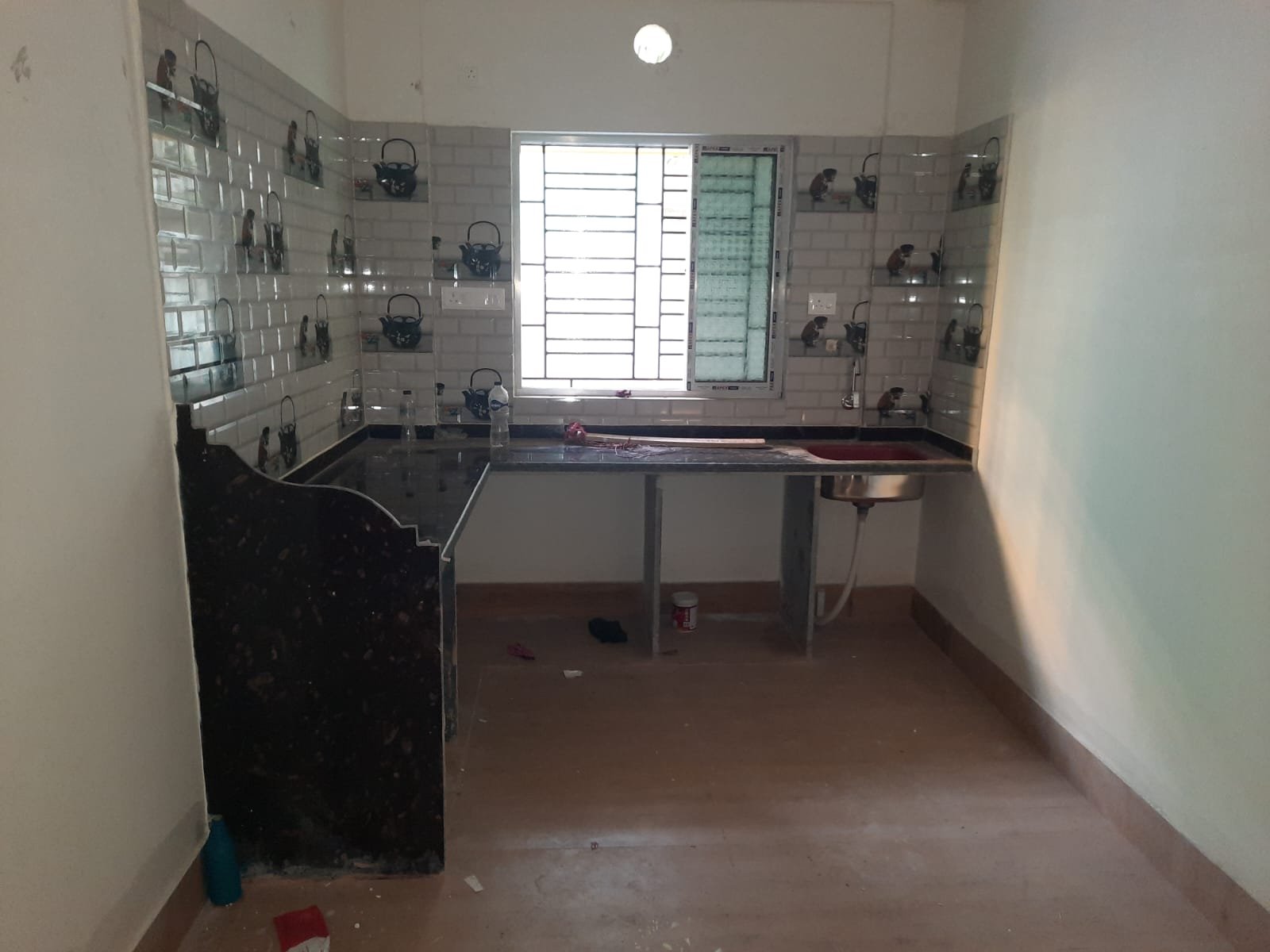 Kitchen of 3 BHK Flat For Sale At Behala Chowrasta